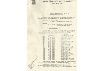 Lei Municipal Nº 843, de 27 de maio de 1967, que redefiniu o calendário com a data de aniversário de Adamantina (Reprodução).