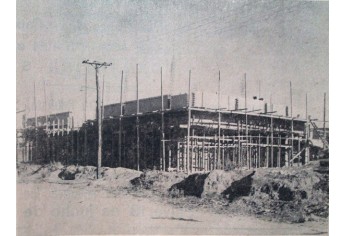Obras para construção do prédio da Fafia, hoje campus 1 da UniFAI. Jornal O Adamantinense, 1967.