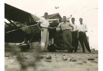 Campo de Aviação em 1955 (Foto: Faraday Zanandrea).