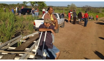 Reintegração de posse em Área de Preservação Permanente (APP) em Paulicéia em 10 de dezembro (Foto: Josué Roberto, ex acampado).