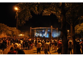 Rock no Parque, realizado no Parque dos Pioneiros, em Adamantina (Foto: Arquivo/Secretaria Municipal de Cultura e Turismo).