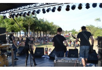 Rock no Parque, realizado no Parque dos Pioneiros, em Adamantina (Foto: Arquivo/Secretaria Municipal de Cultura e Turismo).