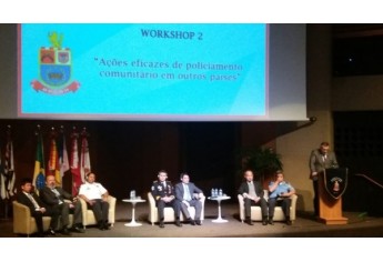 Seminário Internacional de Polícia Comunitária foi realizado nesta segunda-feira, em São Paulo, com a participação de policiais de SP, de outros Estados e países como Guatemala, Honduras e El Salvador (Foto: Cedida).