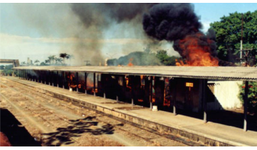 Há 25 anos, estação ferroviária de Adamantina era consumida por incêndio 