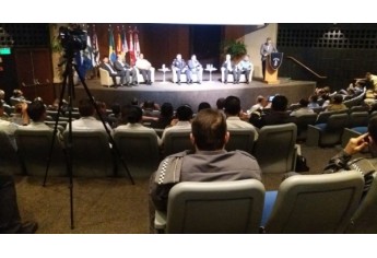 Seminário Internacional de Polícia Comunitária foi realizado nesta segunda-feira, em São Paulo, com a participação de policiais de SP, de outros Estados e países como Guatemala, Honduras e El Salvador (Foto: Cedida).