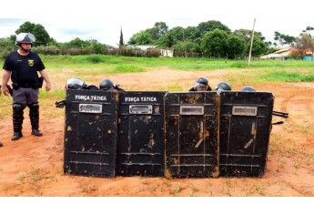 Pelotão de Choque da área do 25º Batalhão da PM é formado por um efetivo de 40 policiais (Foto: Cedida/PM).