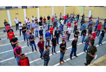 Trabalhos de seleção complementar foram finalizados, no TG de Adamantina, permitindo a matrícula de 50 jovens para o serviço militar obrigatório em 2018 (Foto: Cedida).