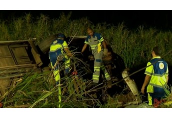 Acidente foi na Rodovia Assis Chateaubriand, trecho entre Rinópolis e Osvaldo Cruz (Foto: Reprodução/TV Globo).