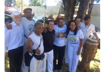 Capoeira de Adamantina participa de encontro que promove a integração e troca de experiências entre praticantes (Foto: Acervo Pessoal).