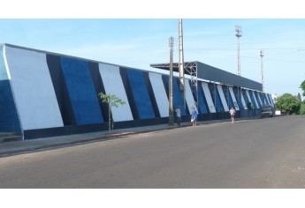 Estrutura do estádio municipal é finalizada para reinauguração, marcada para 1º de dezembro (Da Assessoria).