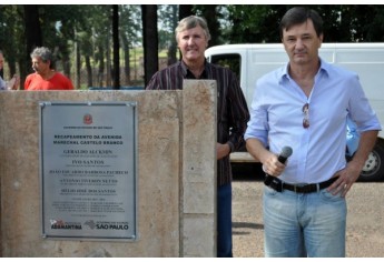Evento na programação de aniversário da cidade, no ano passado, marcou a solenidade de entrega das obras de recapeamento da Via de Acesso (Foto: Fanpage da Prefeitura de Adamantina)