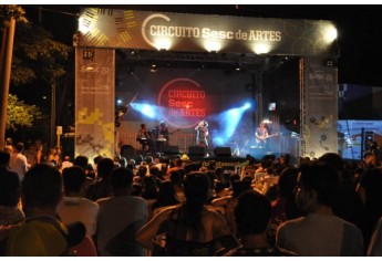 Circuito Sesc de Artes, no Parque dos Pioneiros, em Adamantina (Foto: Rafael Teixeira/Cedida).