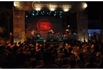 Circuito Sesc de Artes, no Parque dos Pioneiros, em Adamantina (Foto: Rafael Teixeira/Cedida).