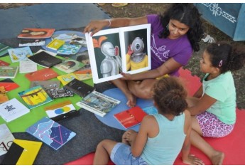 Circuito Sesc de Artes, no Parque dos Pioneiros, em Adamantina (Foto: Rafael Teixeira/Cedida).
