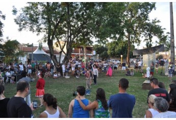 Circuito Sesc de Artes, no Parque dos Pioneiros, em Adamantina (Foto: Rafael Teixeira/Cedida).