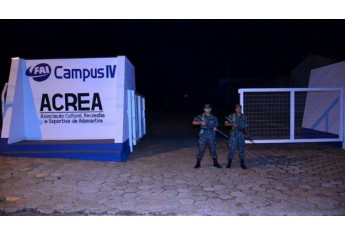 Treinamento ocupou espaço público e realizou patrulha de emboscada (Foto: Cedida).