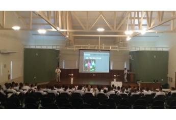 Polícia Civil realiza palestra a alunos da Escola de Soldados da Polícia Militar em Junqueirópolis