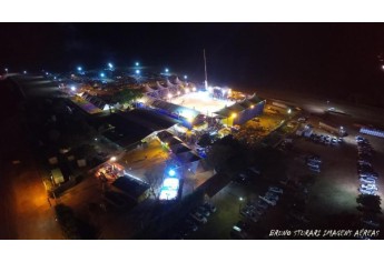 Festa do Peão foi sucesso de público e organização em Osvaldo Cruz (Foto: Bruno Sturari Imagens Aéreas).