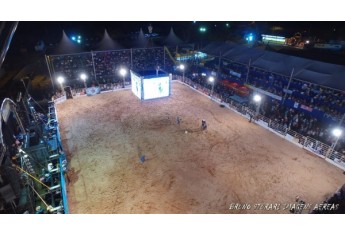 Festa do Peão foi sucesso de público e organização em Osvaldo Cruz (Foto: Bruno Sturari Imagens Aéreas).