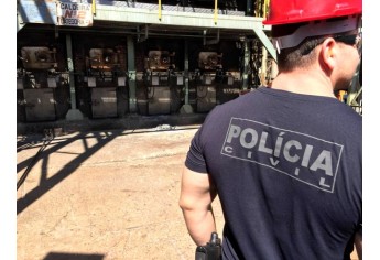 Droga incinerada é proveniente de apreensões realizadas na região. Incineração é realizada com autorização do Poder Judiciário (Foto: Polícia Civil).