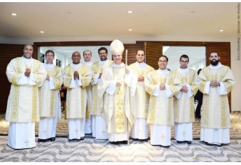 Cerimônia de ordenação dos novos diáconos da Diocese de Marília, realizada em Osvaldo Cruz (Fotos: Erica Montilha | Diocese de Marília).