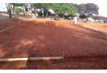 Obras para construção da pista de skate foram iniciadas no Parque dos Pioneiros (Foto: Cedida/Selar).
