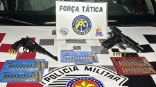 Em Lucélia Polícia Militar prende homem em flagrante por posse ilegal de arma de fogo