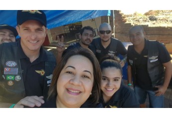Firmeza Motoclube atraia mais de 300 motociclistas para café e almoço beneficente (Foto: Cedida/Firmeza Motoclube).