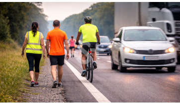 Alerta nas rodovias: Polícia Rodoviária reforça sobre riscos de atividades físicas no acostamento