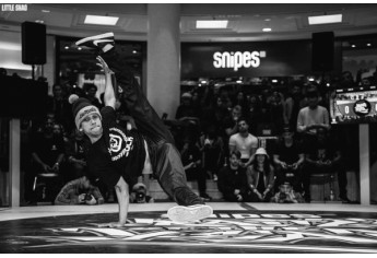 Fernandinho dividiu espaço com b-boys da Grécia, França, Alemanha, Israel, Nova Zelândia, Reino Unido, Japão, Marrocos, Itália, Holanda e Bélgica (Foto: Little Shao).