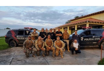 Policiais Civis de Adamantina e região atuam na Operação Echelon em Roraima (Foto: Cedida).