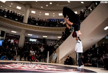 Fernandinho dividiu espaço com b-boys da Grécia, França, Alemanha, Israel, Nova Zelândia, Reino Unido, Japão, Marrocos, Itália, Holanda e Bélgica (Foto: Little Shao).