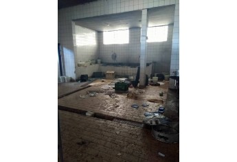 Estrutura destruída na Penitenciária de Lucélia, após rebelião dos detentos (Reprodução: Blog Fábio Jabá).