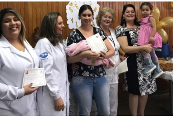Evento realizado no Centro de Saúde foi voltado às lactantes, gestantes e doadoras de leite, no mês do aleitamento materno (Foto: Da Assessoria).
