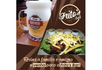 Frito's Bar fica no cruzamento da rua Mário Oliveiro com a Avenida Miguel Veiga, continuação da Capitão José Antônio de Oliveira, com as melhores opções no cardápio de porções e bebidas (Divulgação).