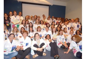 Biblioteca participa da formatura do curso de contação de histórias em hospitais (Foto: Cedida/Assessoria de Imprensa).