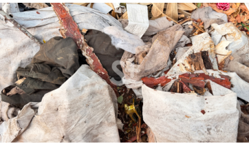 Moradores denunciam descarte irregular de restos de caixões e roupas no Cemitério de Adamantina 