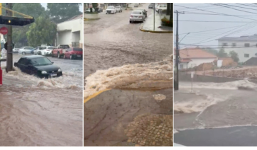 Chuva intensa provoca alagamentos e estragos em Adamantina