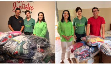 Cocipa conclui campanha de arrecadação e entrega roupas higienizadas a duas instituições