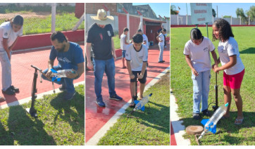 Estudantes da Escola Helen Keller participam da 1ª etapa do Campeonato SP.ACE de Foguetes