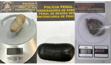 Um homem e duas mulheres são flagrados tentando entrar em presídios da região com drogas no corpo