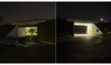 Em obras, passagem inferior no trevo de Adamantina tem iluminação parcialmente restabelecida