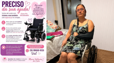 Autonomia e dignidade: moradora de Lucélia faz campanha para comprar cadeira de rodas motorizada