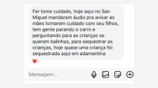 Mensagem sobre suposto sequestro de crianças em Adamantina não tem registro nas polícias 