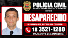 Polícia Civil divulga imagem de morador desaparecido em Adamantina