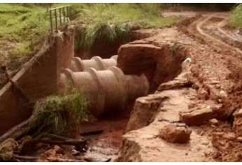 Chuvas de 200 mm causam graves danos na região do bairro Lagoa Seca (Foto: Cedida).