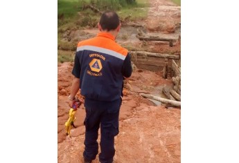 Vistoria visa subsidiar a Defesa Civil Estadual sobre os estragos registrados em Adamantina. (Foto: Assessoria de Imprensa)