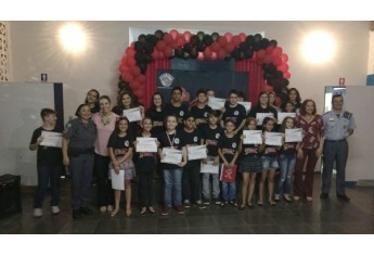 Formatura do PROERD da Escola Cristã