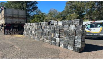 Caminhoneiro é preso transportando mais de 3 toneladas de maconha na SP-294, em Irapuru