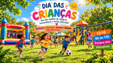 Adamantina terá programação especial para celebrar o Dia das Crianças no Parque dos Pioneiros